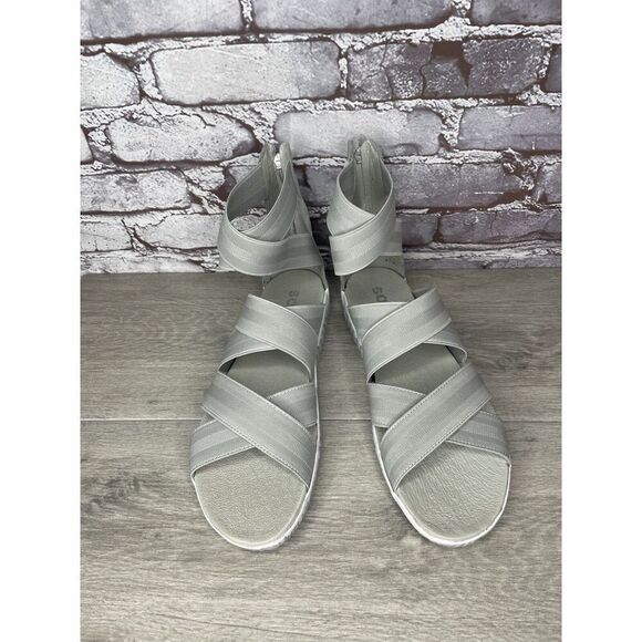 Sorel Out ‘N About Plus Light Grey Textile Spandex Strap Sandals Women 12M US/43 - Picture 13 of 16